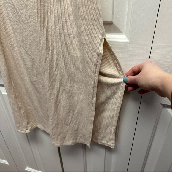 Petal and Pup CRESCENT o-ring lennon midi dress in oatmeal Size Large NWT - Picture 7 of 14